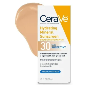 CC00061 HYDRATING MINERAL SUNSCREEN SHEER TINT SPF 30 CERAVE 50 ML