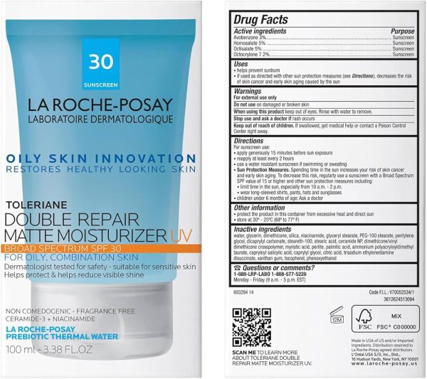 IMG_9512 DOUBLE REPAIR MATTE MOISTURIZER LA ROCHE POSAY 100 ML SPF30